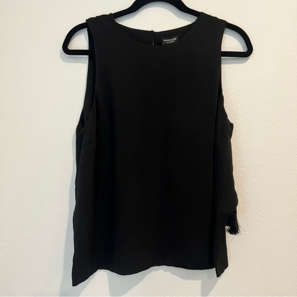 Marciano Tassel Open Back Sleeveless Top